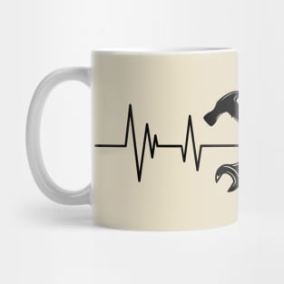 engineer heartbeat , Engineering lover tech Mug